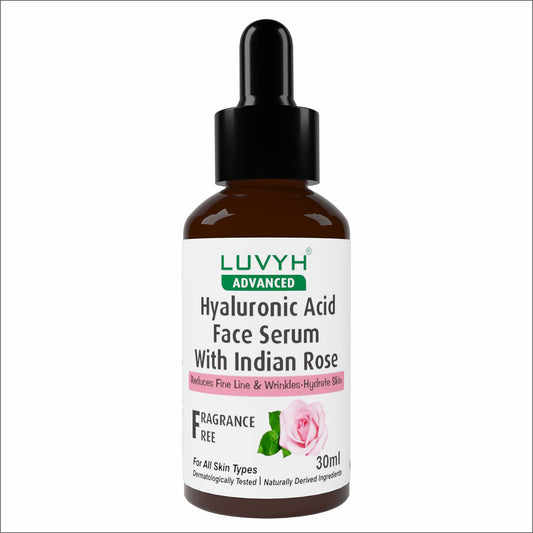 Hyaluronic Acid Face Serum with India Rose 