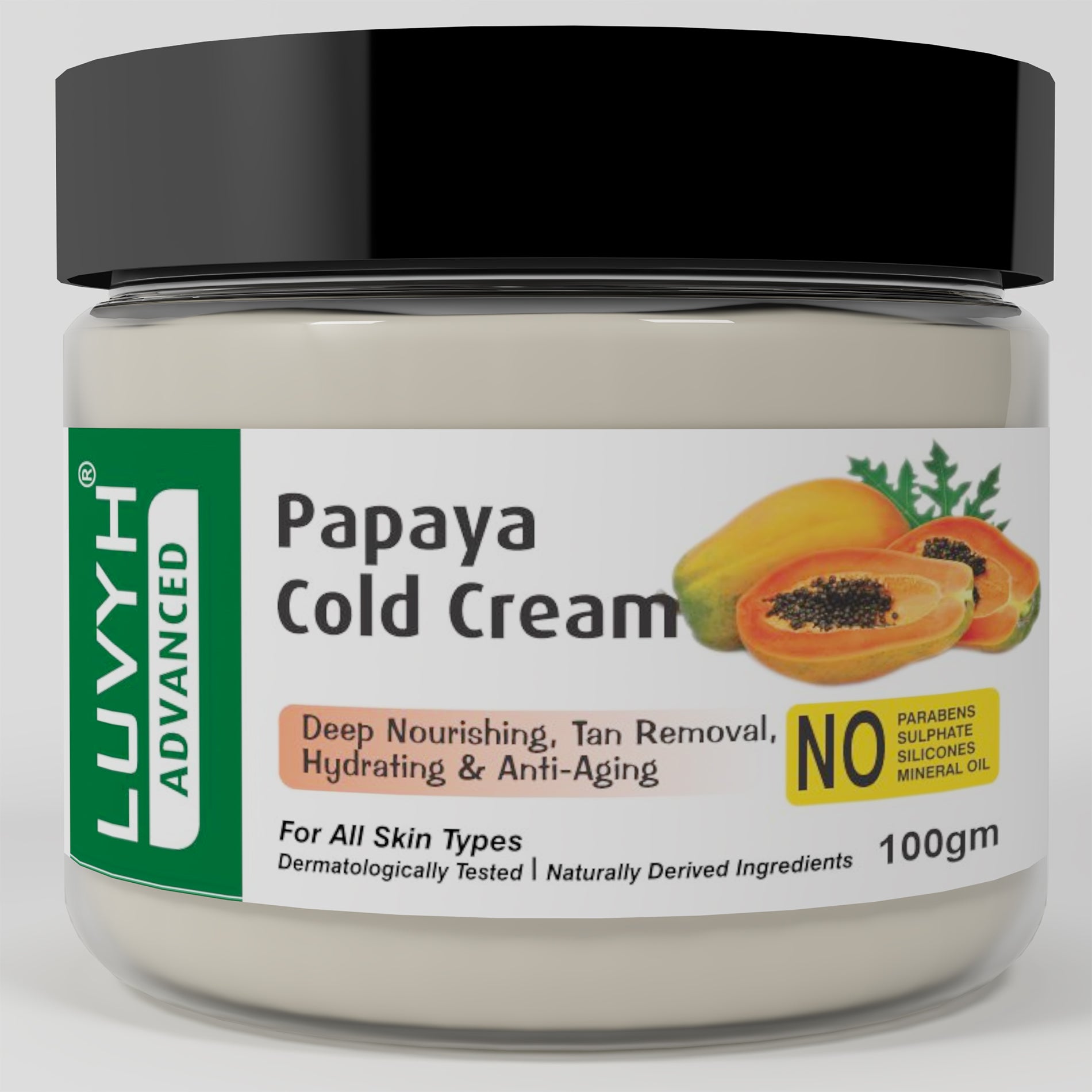 Papaya Cold Cream - Cold Cream for tan  removal