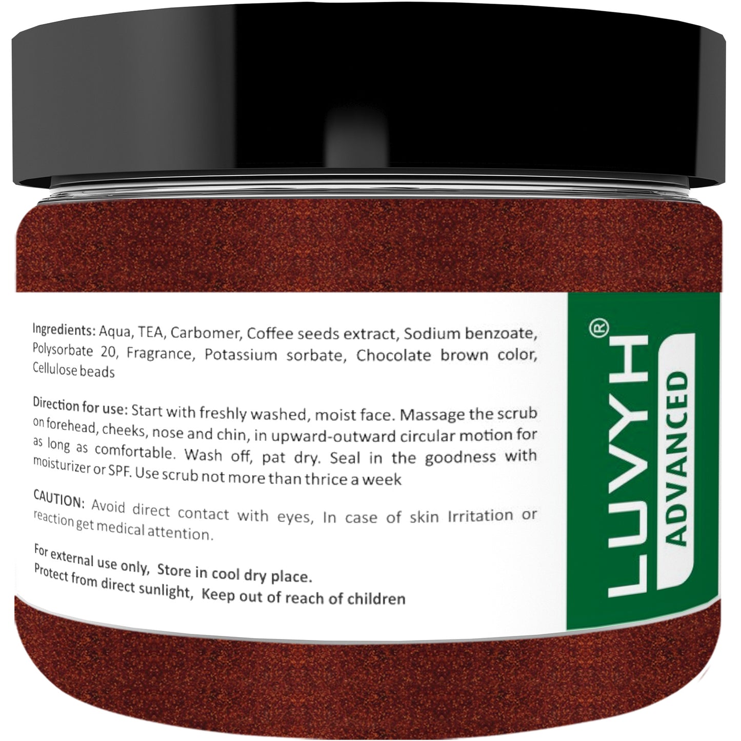 Luvyh Coffee and Sugar Gel Scrub- 100gm
