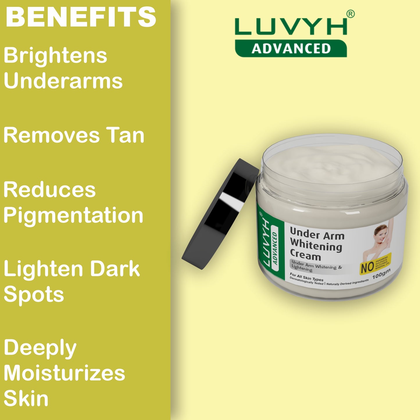 Benefits of Under arm whitening cream
