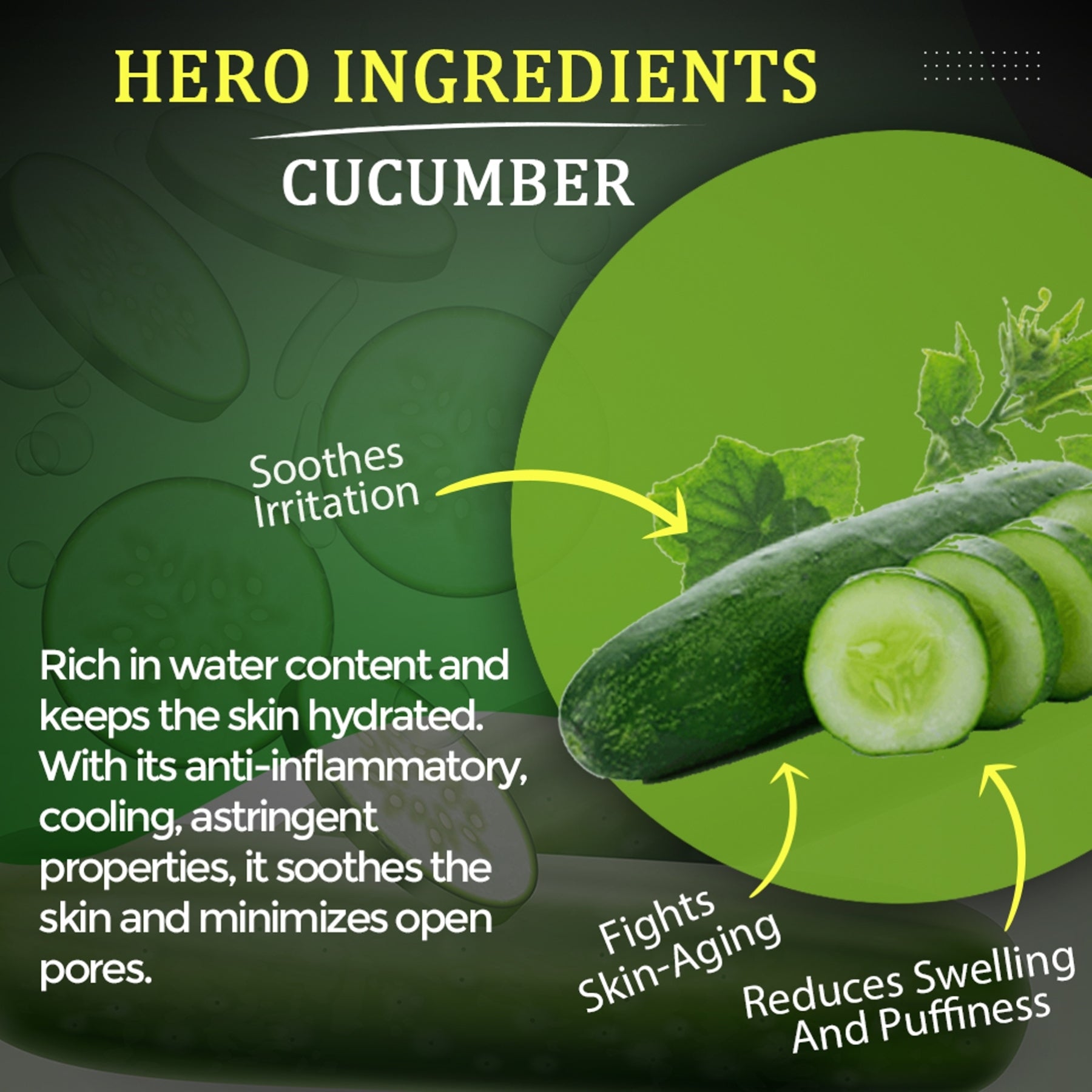 Ingredients of Cucumber Face Gel 