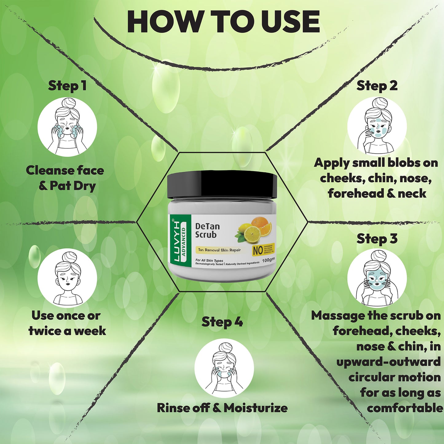 How to use of Skin Whitening Scrub
