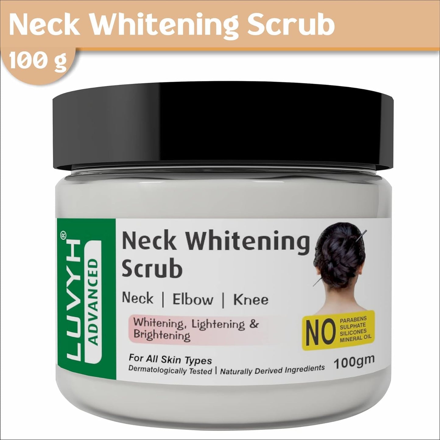 Neck, elbow, knee Whitening Scrub
