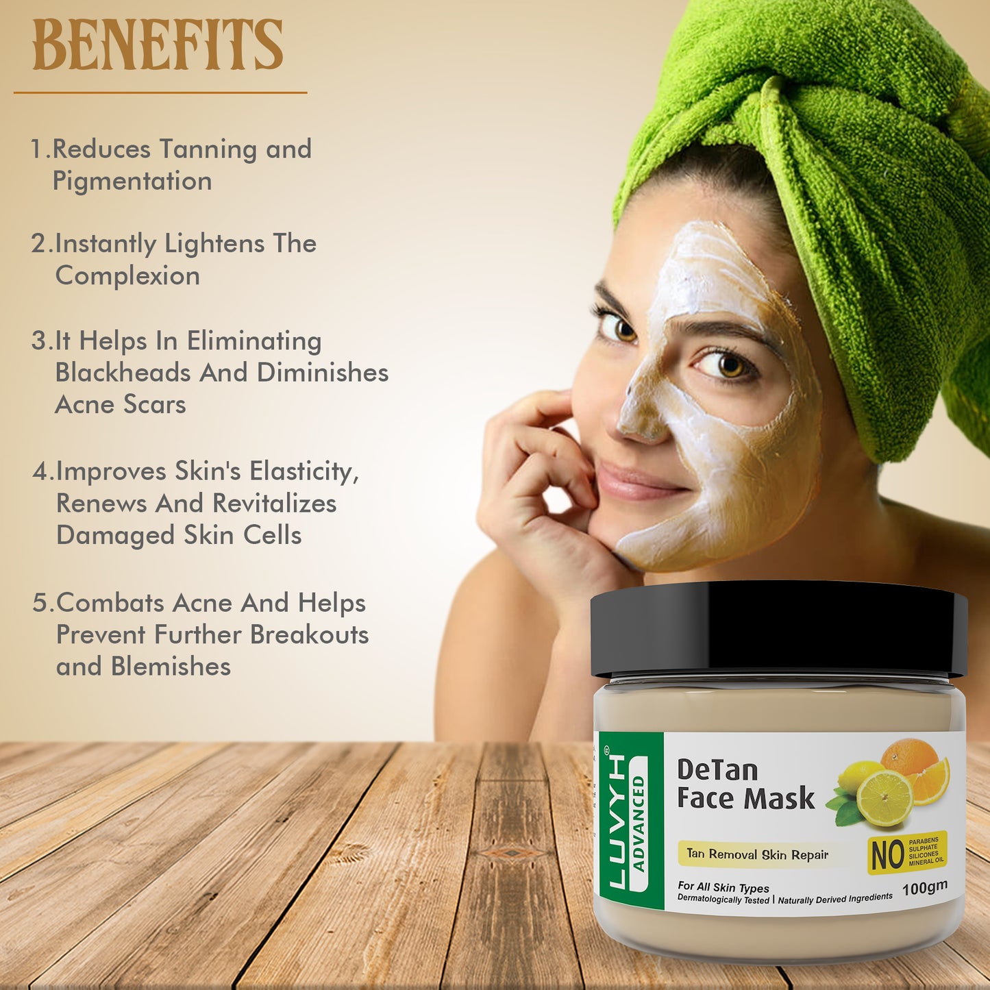 Benefits of Detan facemask