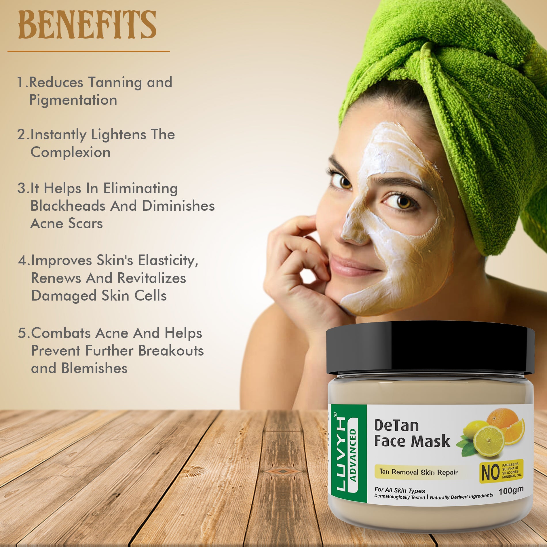 Benefits of Detan facemask