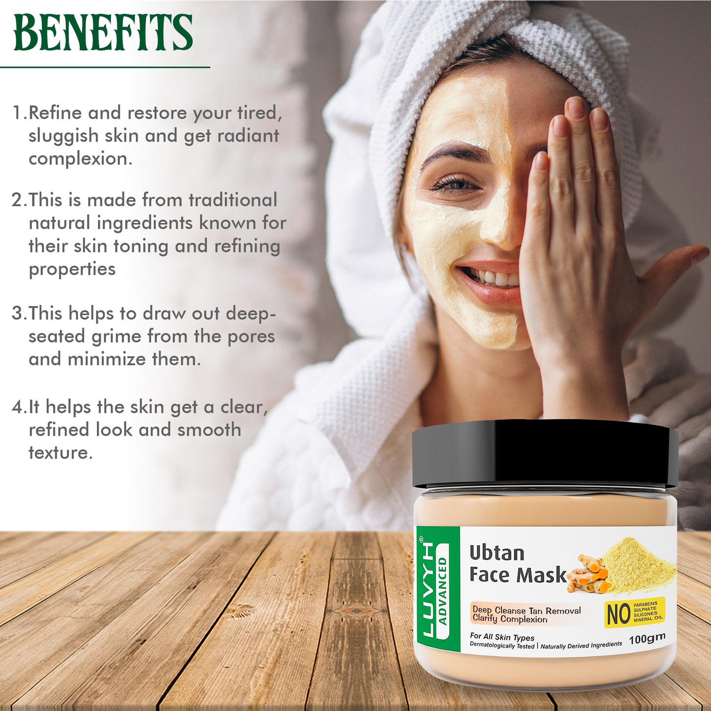 Benefits Ubtan Face Mask 