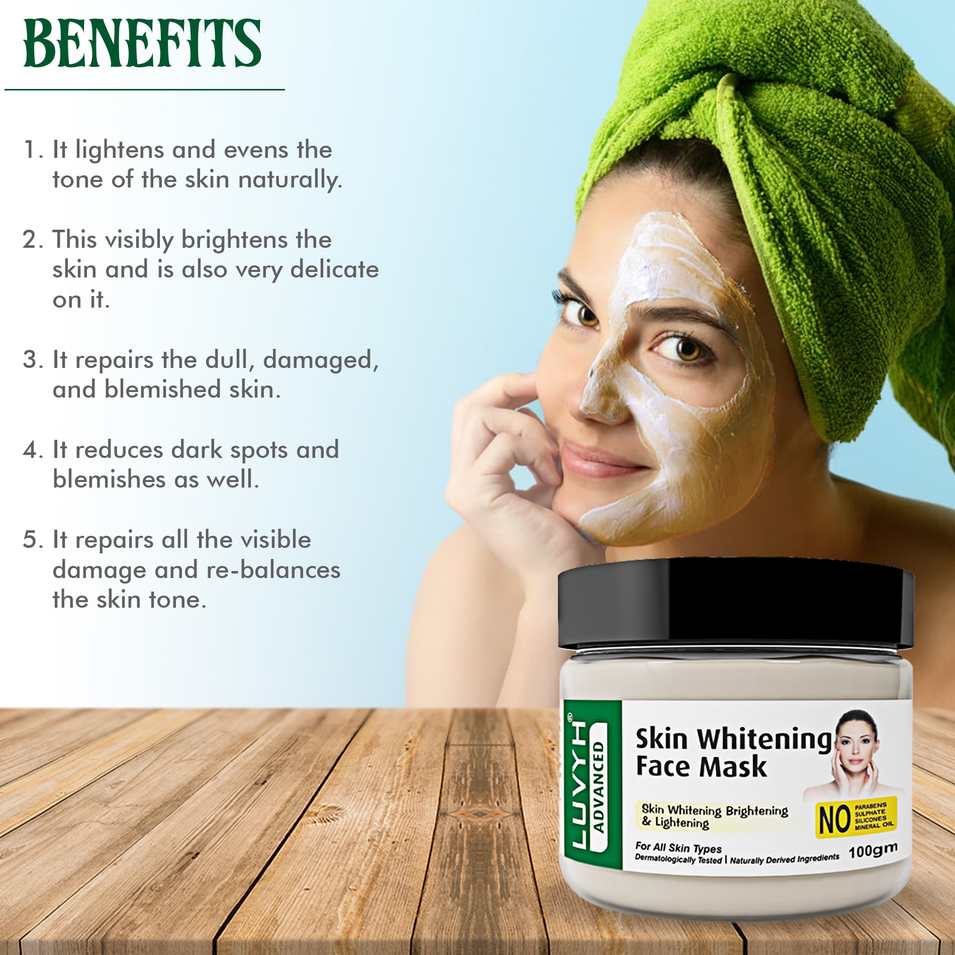 Benefits of Skin Whitening Face Mask