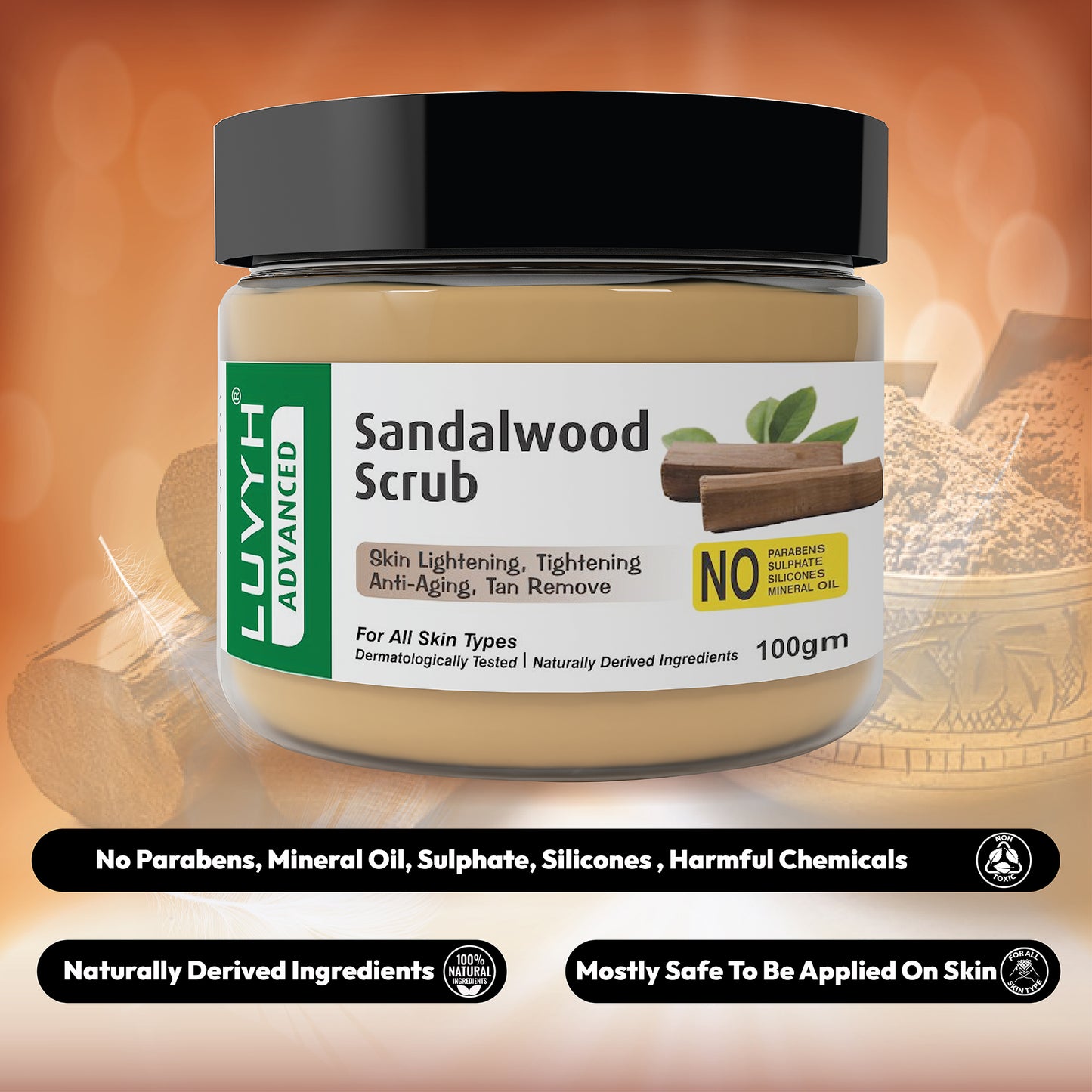 Sandalwood scrub benefits