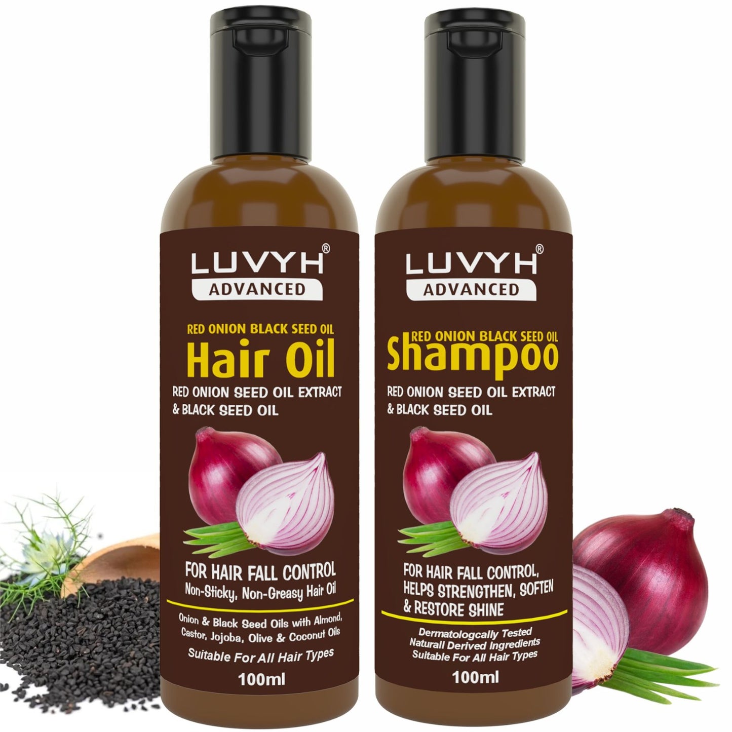 Luvyh Onion Black Seed Shampoo 100ml