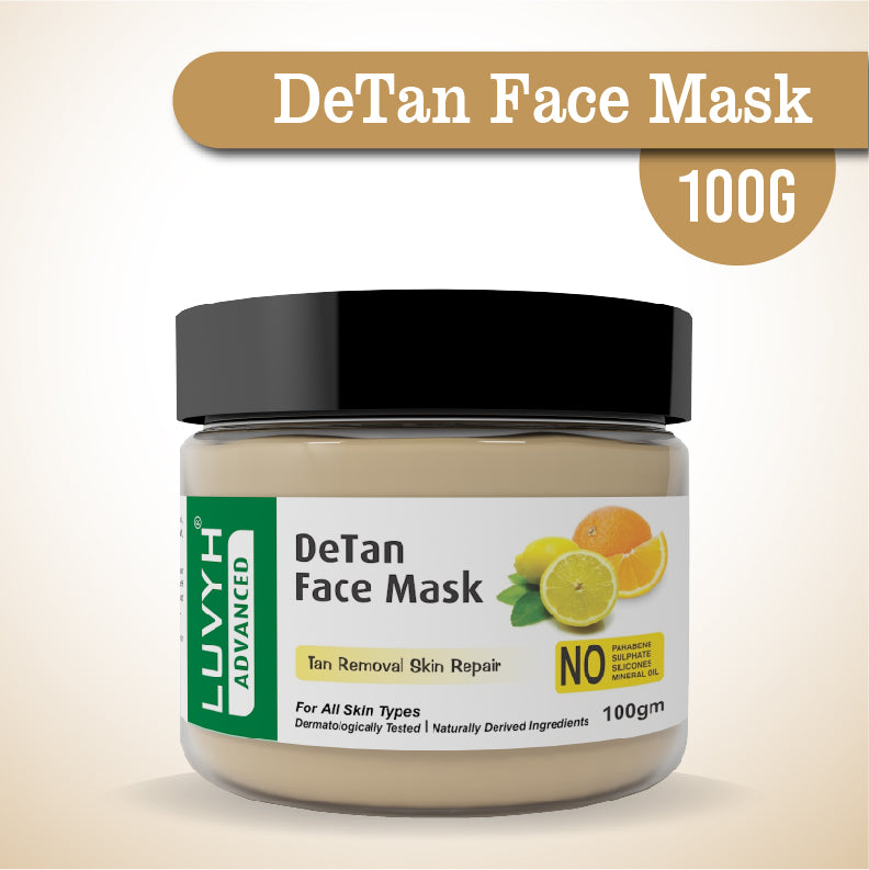Tan removal facemask