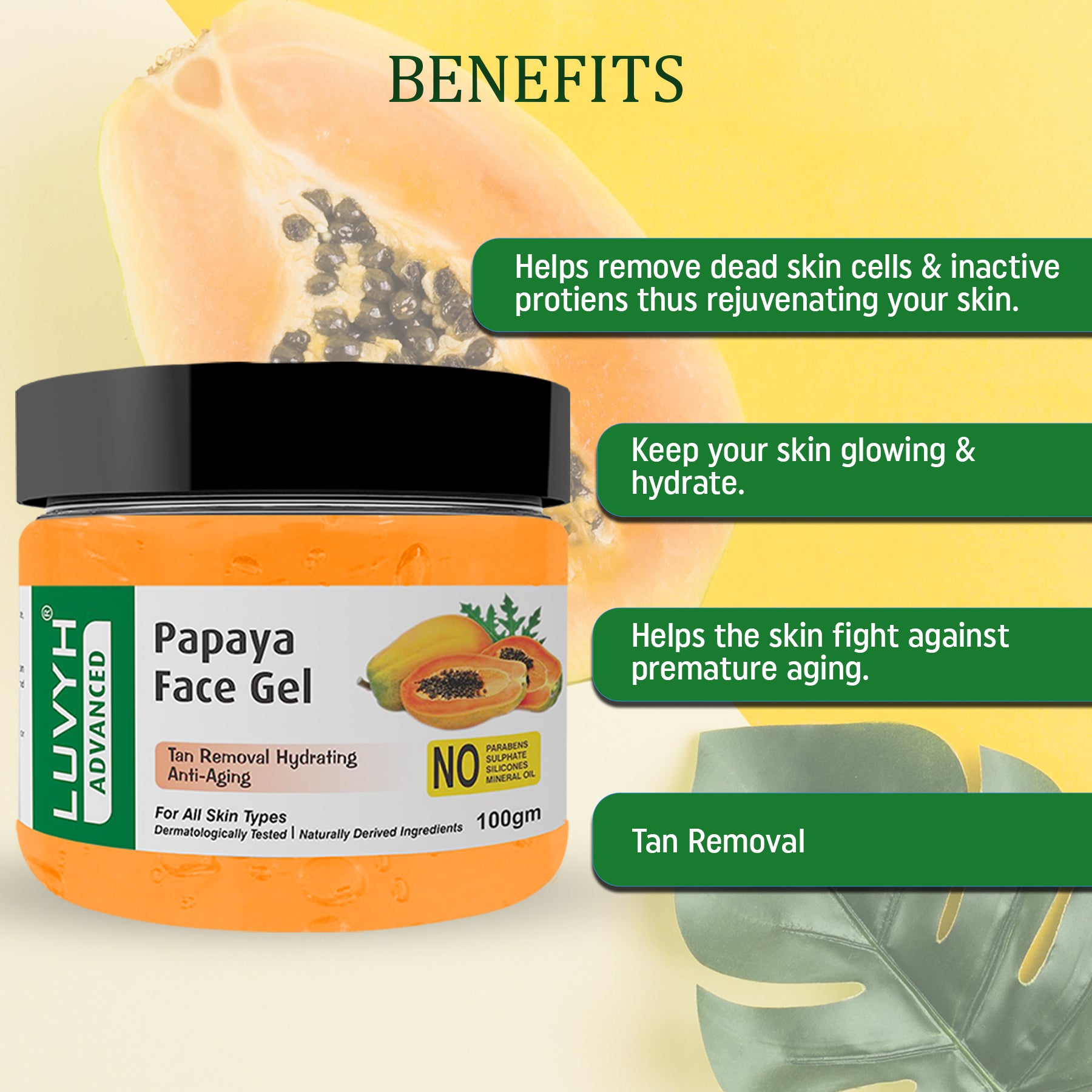 Benefits of Papaya Face Gel