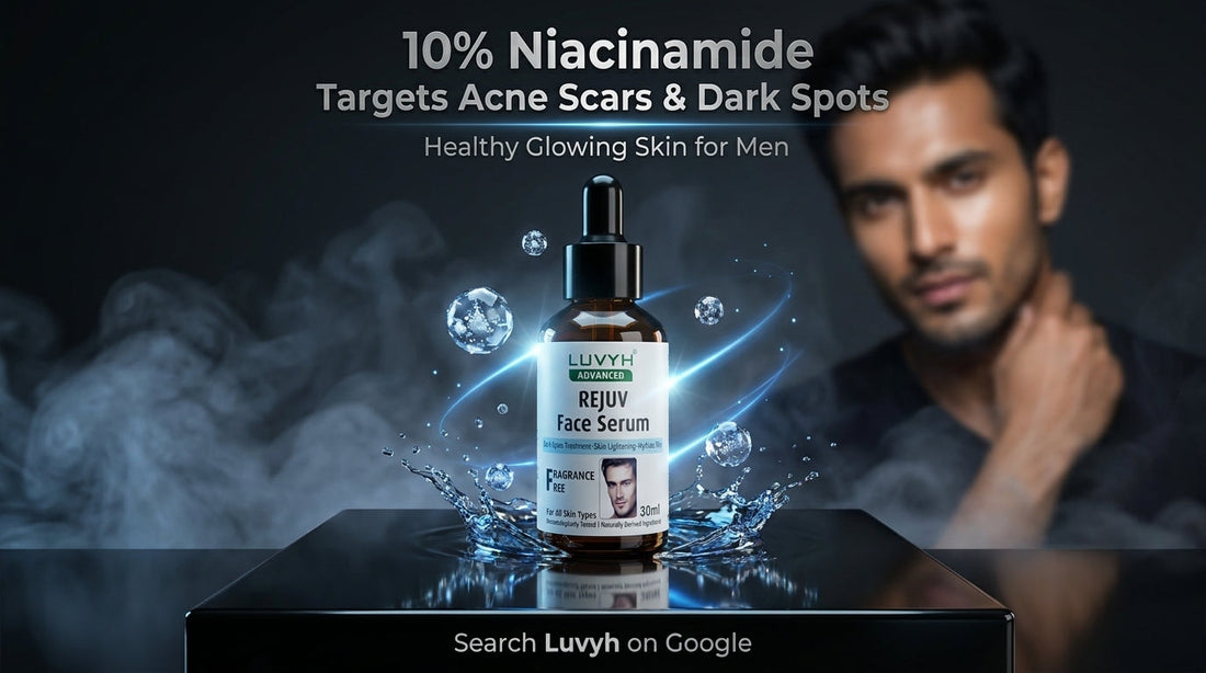 Best Niacinamide Face Serum for Men: How Luvyh REJUV Serum Helps Reduce Acne Scars & Dark Spots