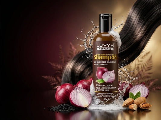 Luvyh Red Onion Black Seed Oil Shampoo Review: Strong, Smooth & Silky Hair Care for Everyday Use