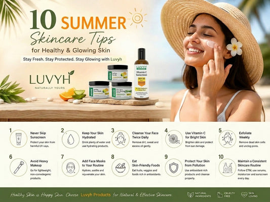 10 Essential Summer Skincare Tips for Healthy & Glowing Skin with Luvyh