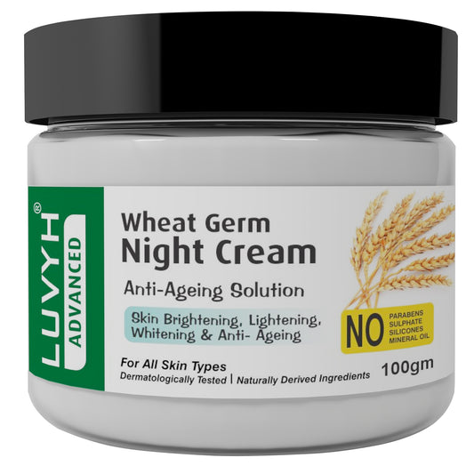 wheat germ night gel for skin brightening