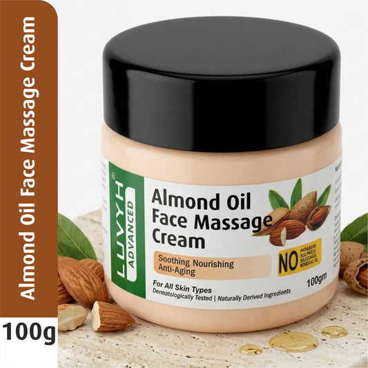 Luvyh Almond Oil Face Massage Cream- 100gm
