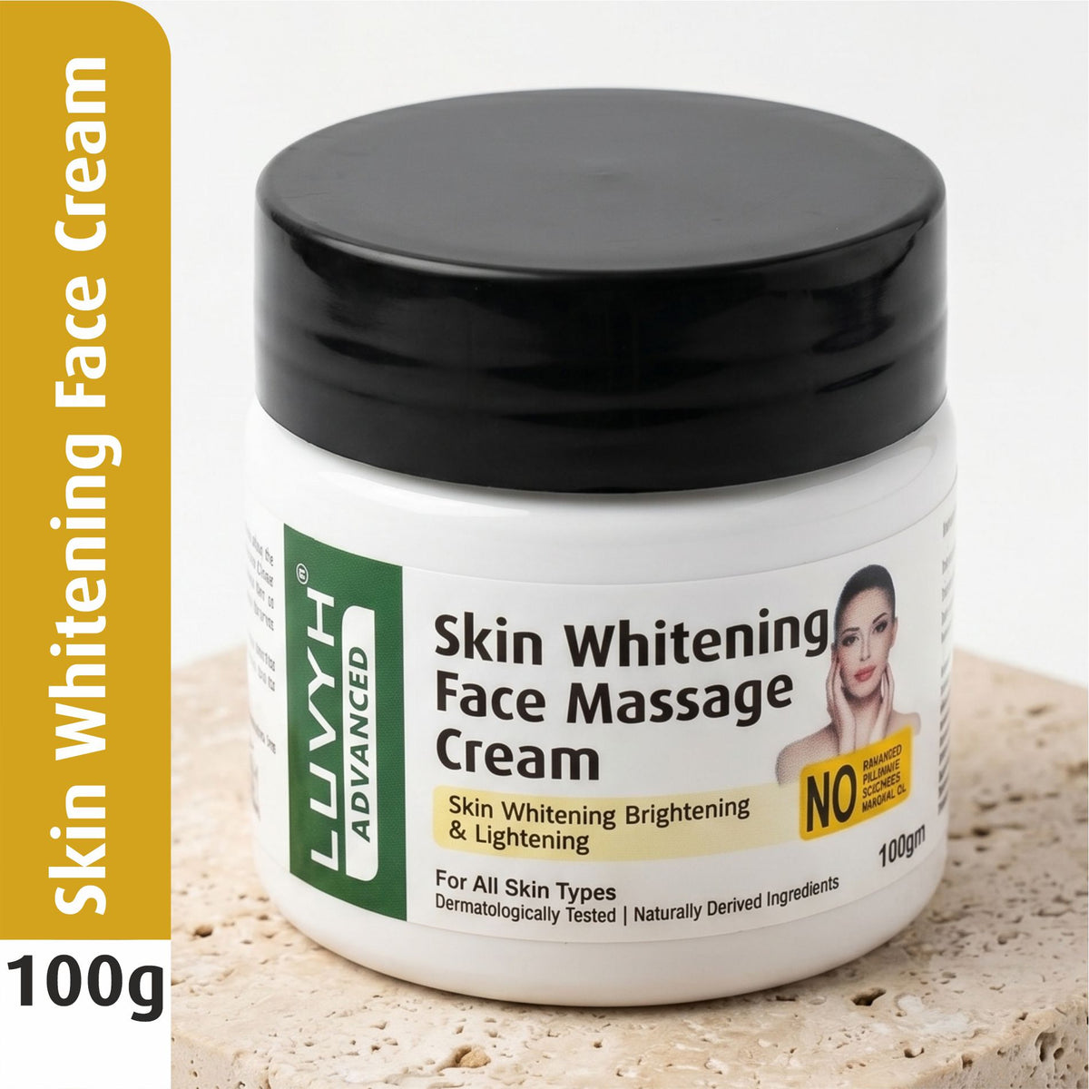 Luvyh Skin Whitening Face Massage Cream - 100g