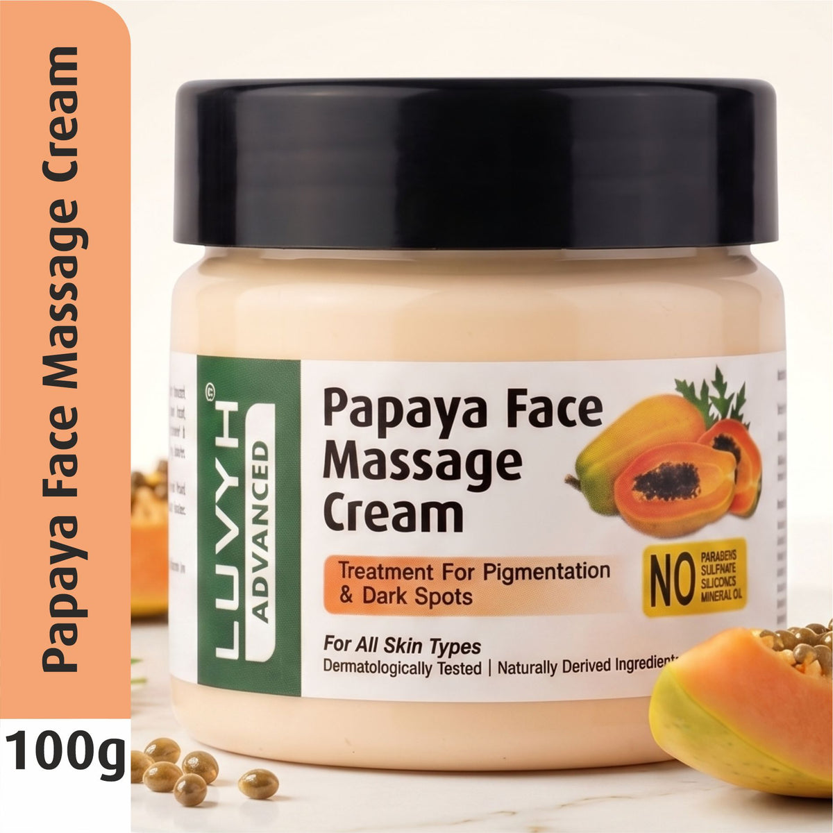 Luvyh Papaya Face Massage Cream- 100gm