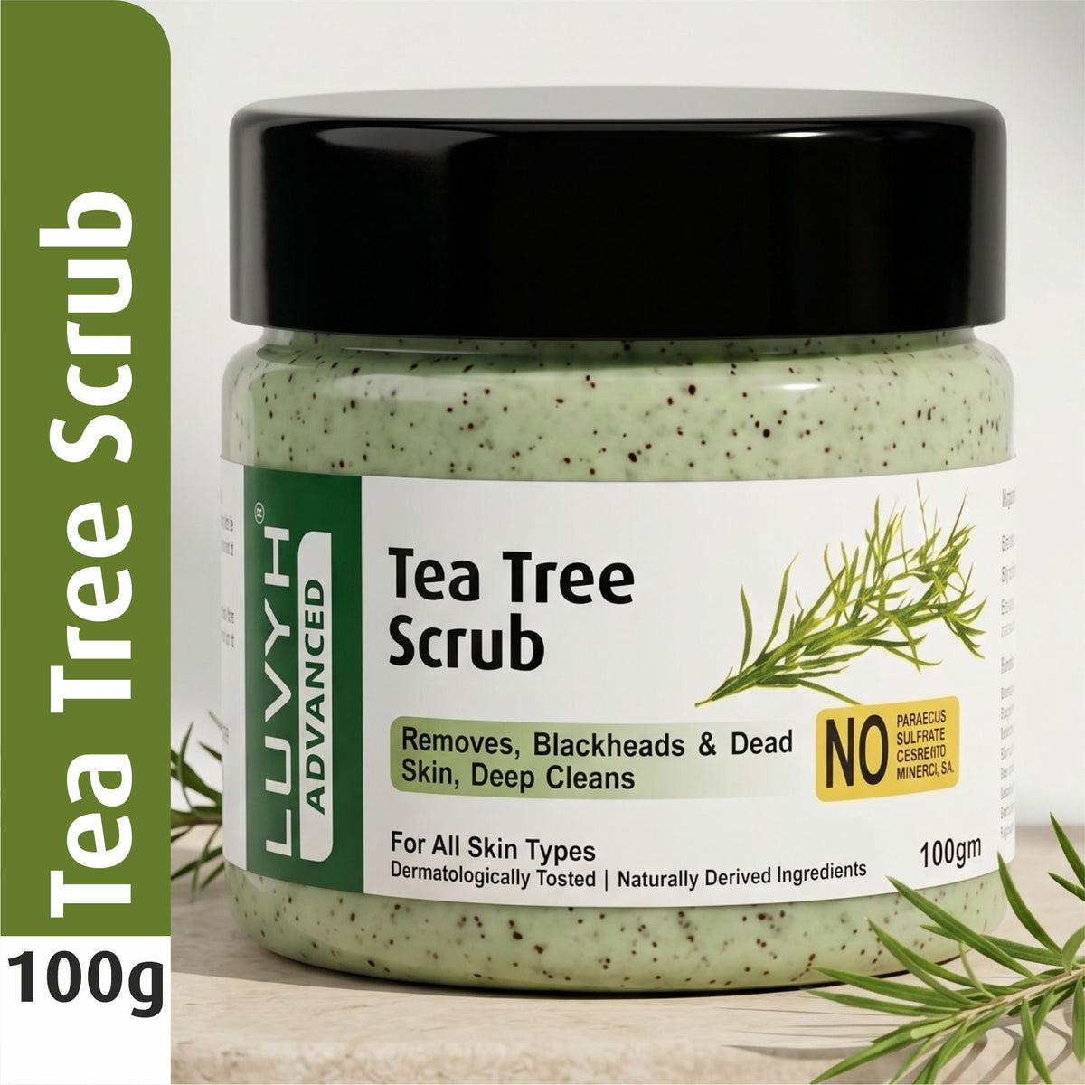 Luvyh Tea Tree Scrub- 100gm