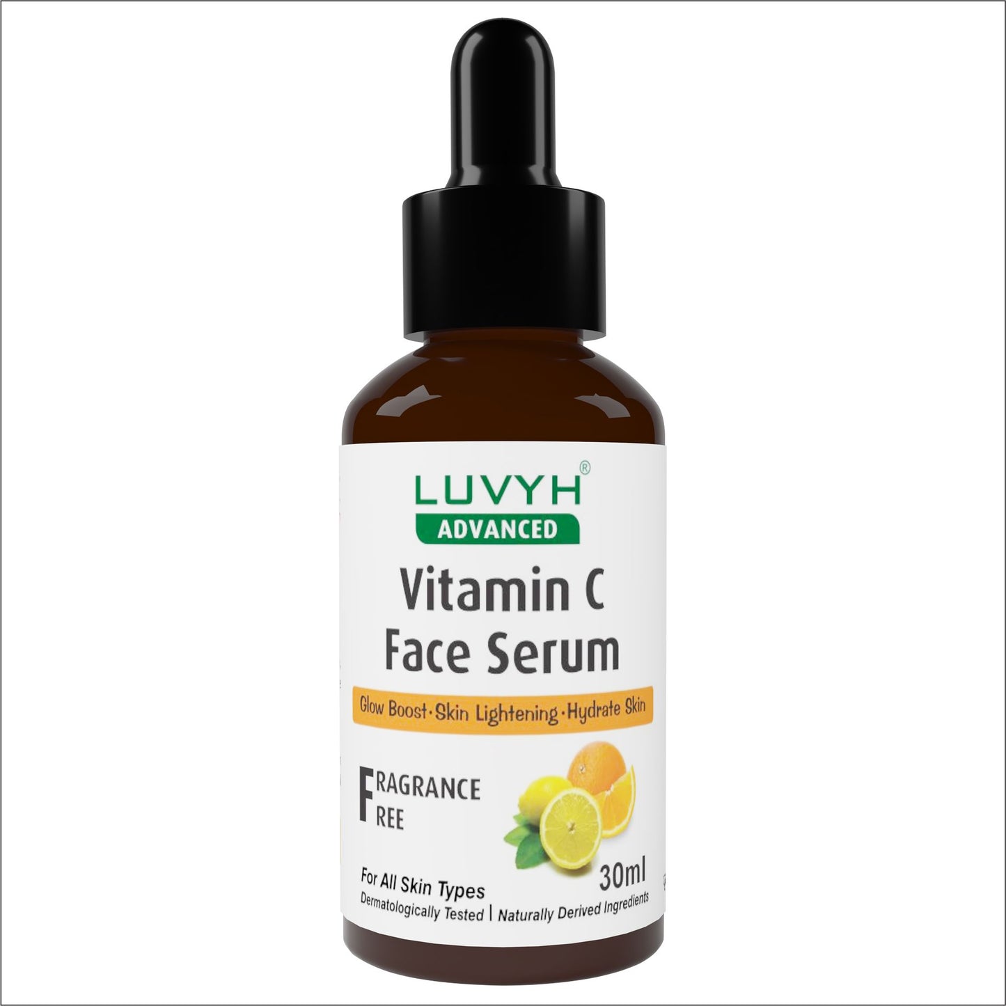 Luvyh Vitamin C Face Serum- For Smoothening & Brightening Face Vitamin C Serum Glowing Skin (Fragrance & Paraben Free) 30ML