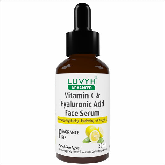 Luvyh Vitamin C & Hyaluronic Acid Serum For Skin Brightening & Hyperpigmentation 30ML