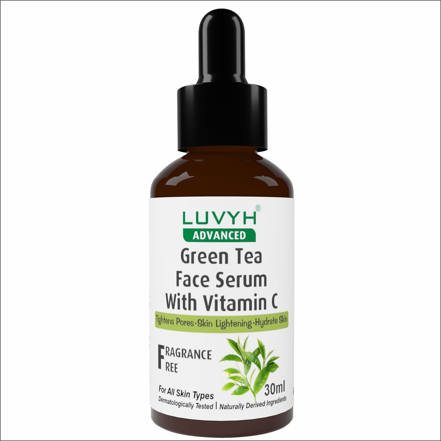 Luvyh Green Tea Face serum with Vitamin C- For Smoothening & Brightening 30ML