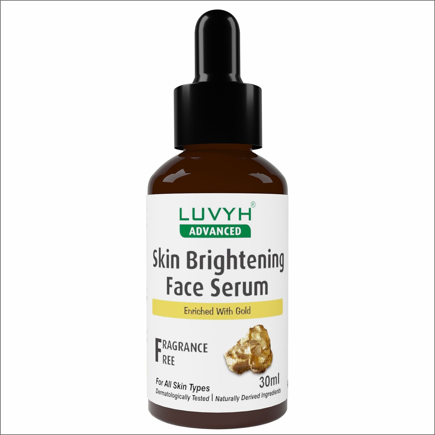 Luvyh Vitamin C+ Bright Radiance Spot Reduction Skin Brightening Serum With Niacinamide+Tocopherol 100% Vegan Vitamin C Face Serum for Glowing Skin 30ML