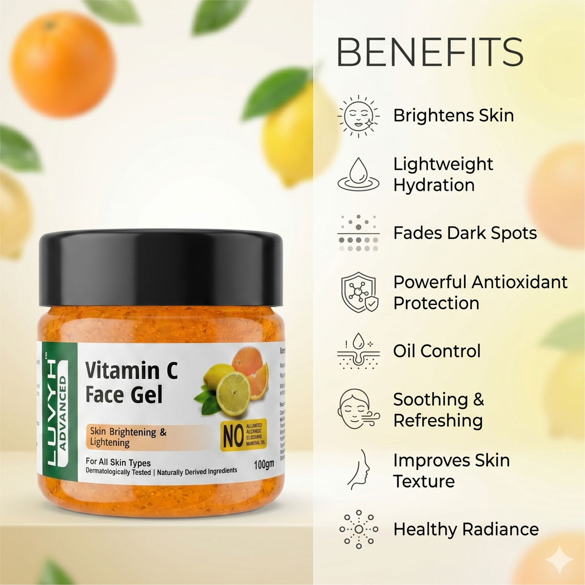 Luvyh Vitamin C Face Gel - 100g
