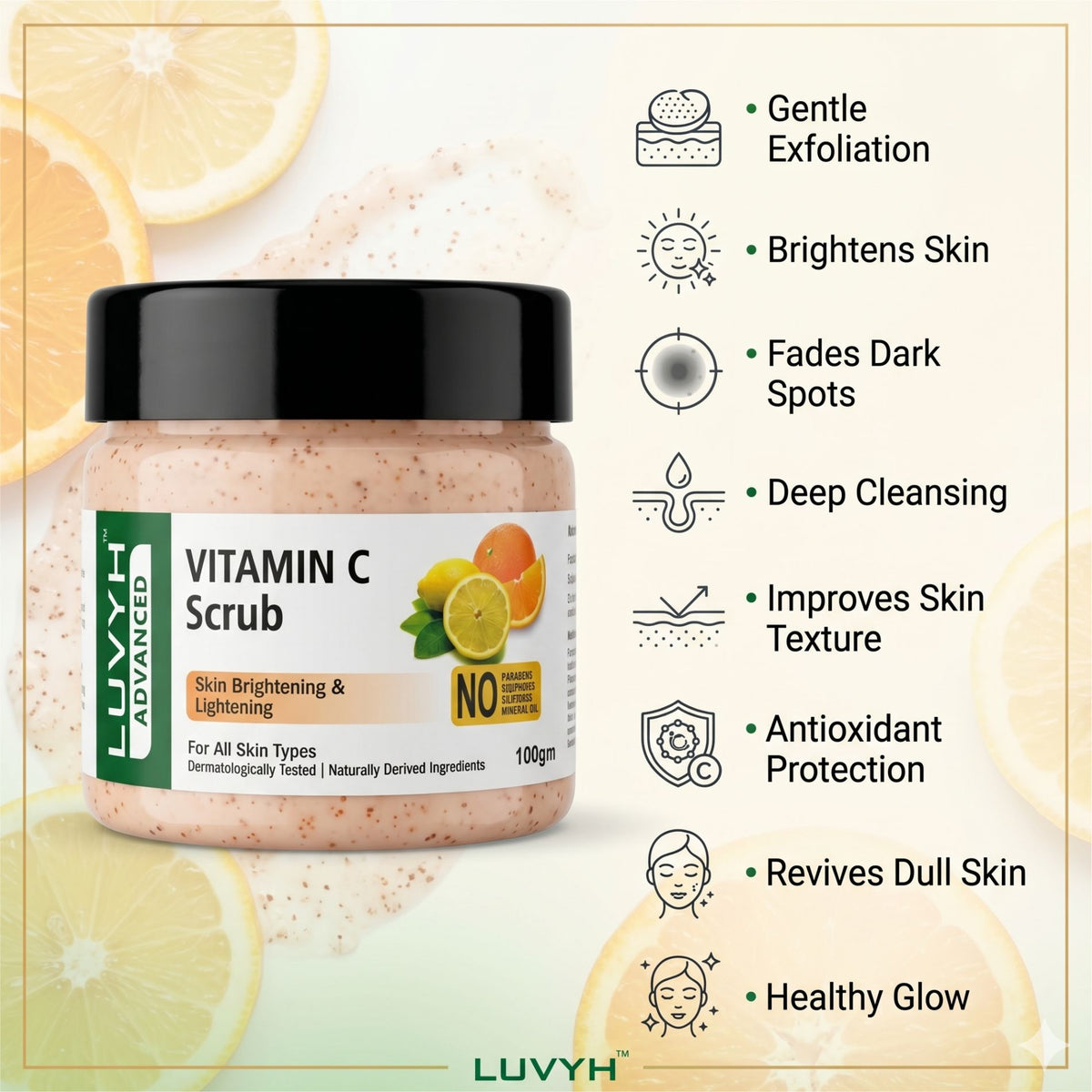 Luvyh Vitamin C Scrub - 100g