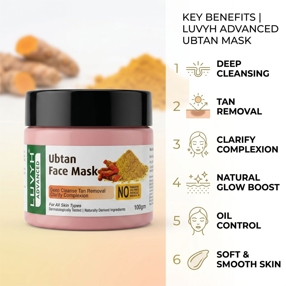 Luvyh Ubtan Face Mask - 100g