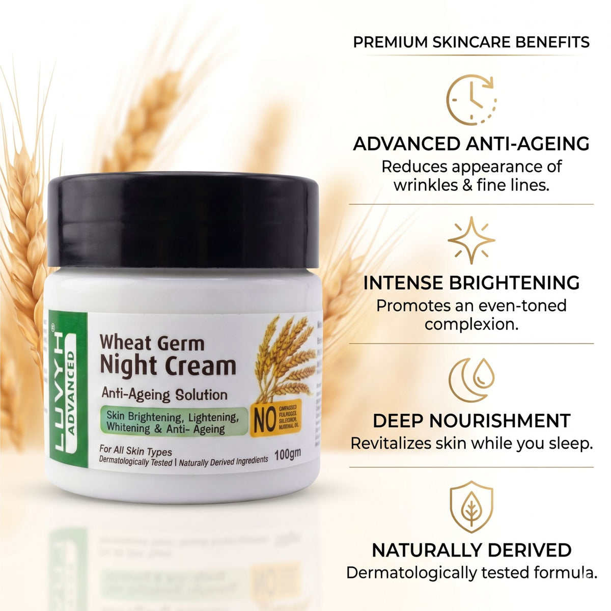 Luvyh Wheat Germ Night Cream 100g
