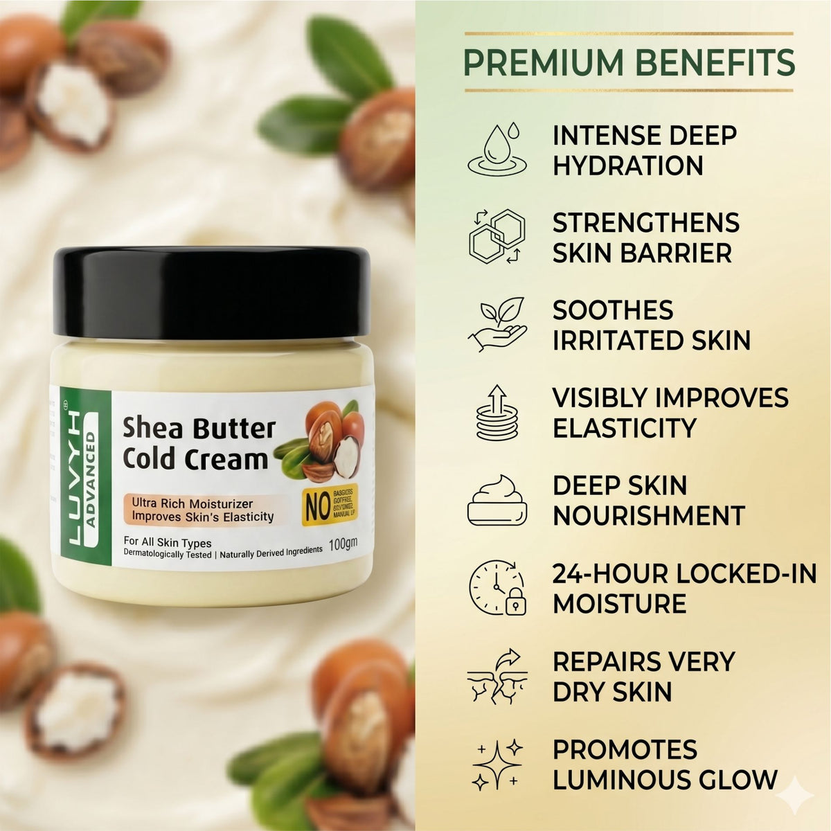 Luvyh Shea Butter Cold Cream 100g