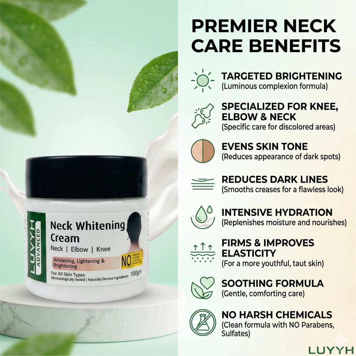 Luvyh Neck Whitening Cream 100g