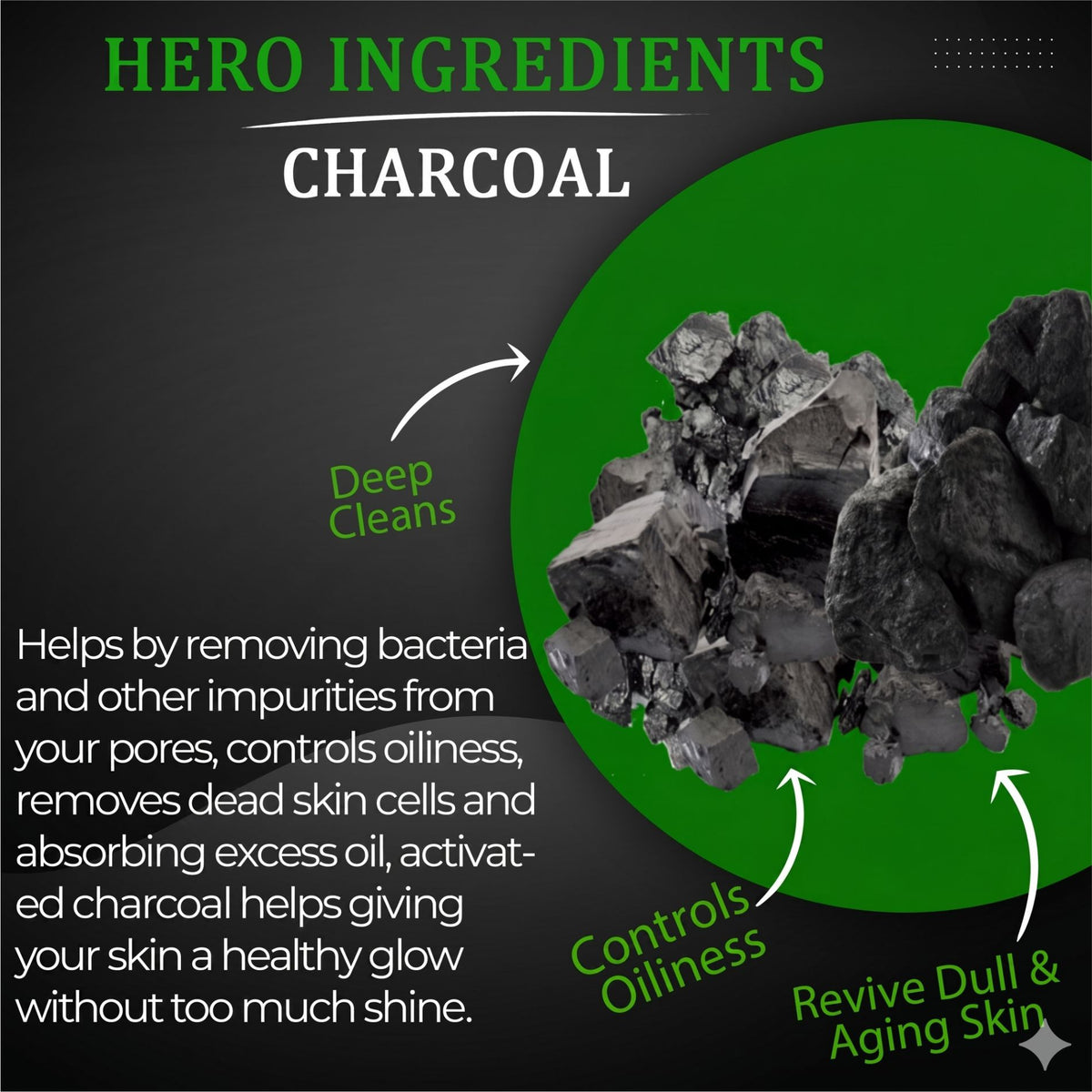 Luvyh Activated Charcoal Face Mask - 100gm