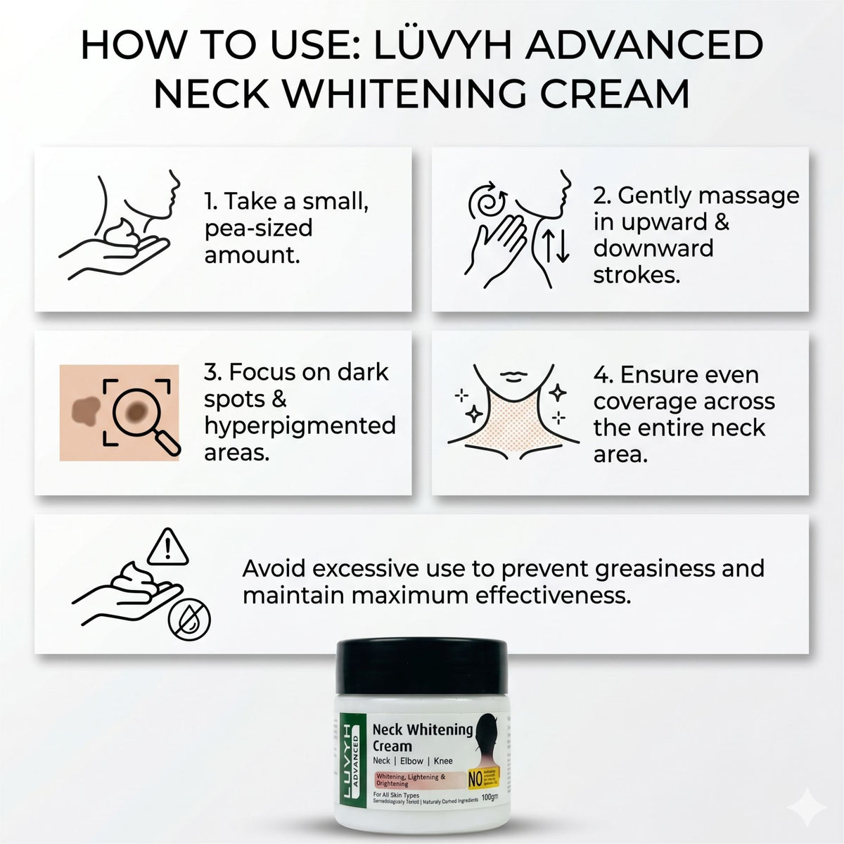 Luvyh Neck Whitening Cream 100g