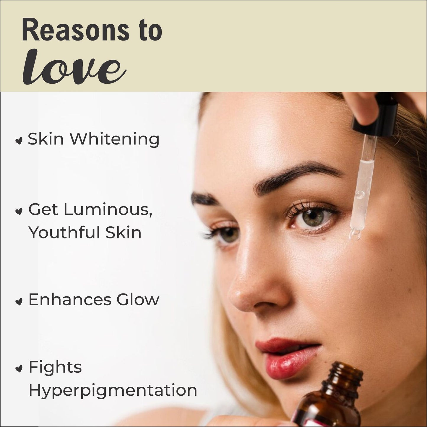 Luvyh Skin Brightening Serum - Natural Skin Lightener and Dark Spot Corrector – Skin Brightening & Revitalizer Uneven tone and Texture with Advanced Ingredient -30ML