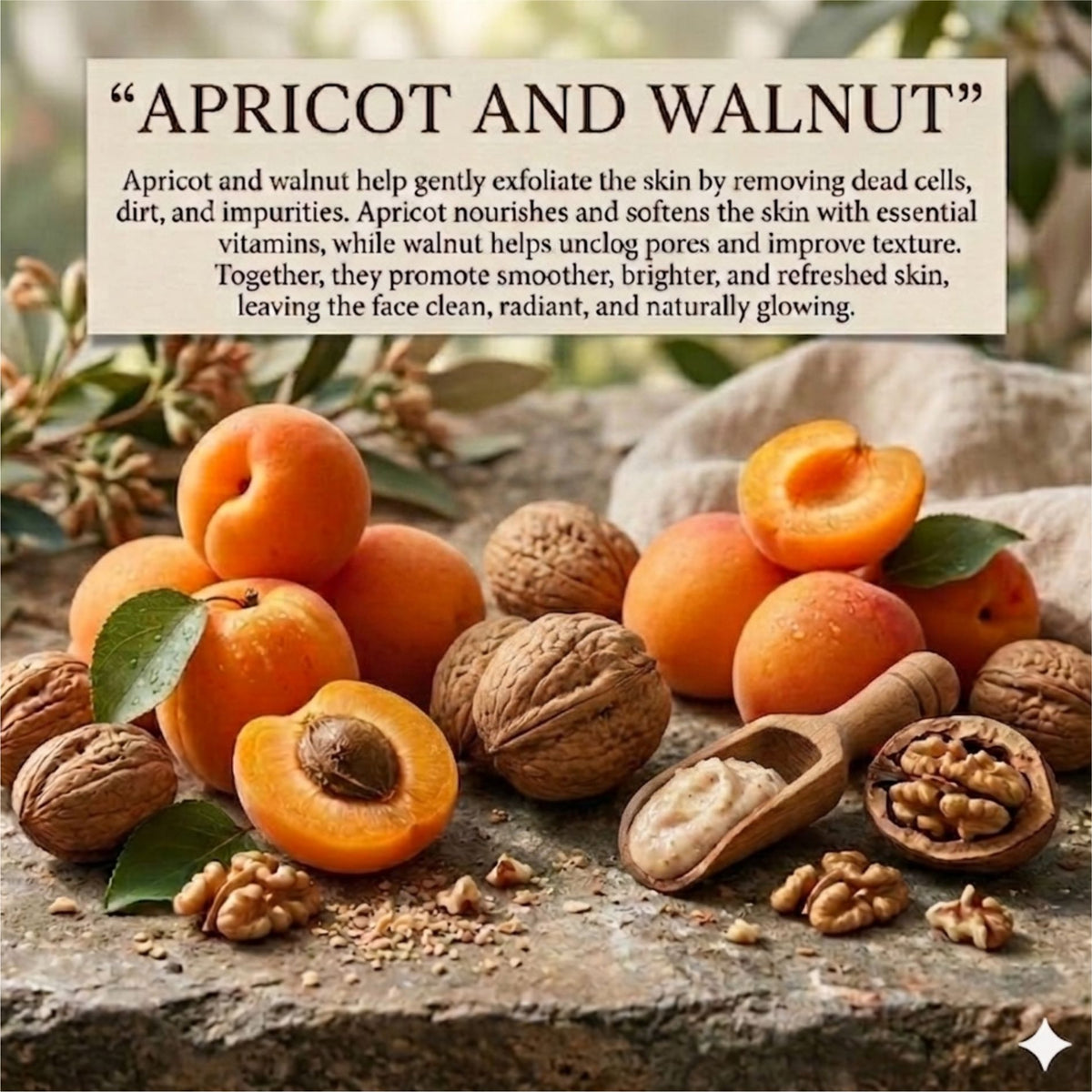 Luvyh Apricot & Walnut Scrub - 100gm