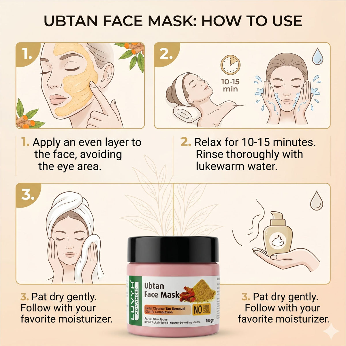 Luvyh Ubtan Face Mask - 100g