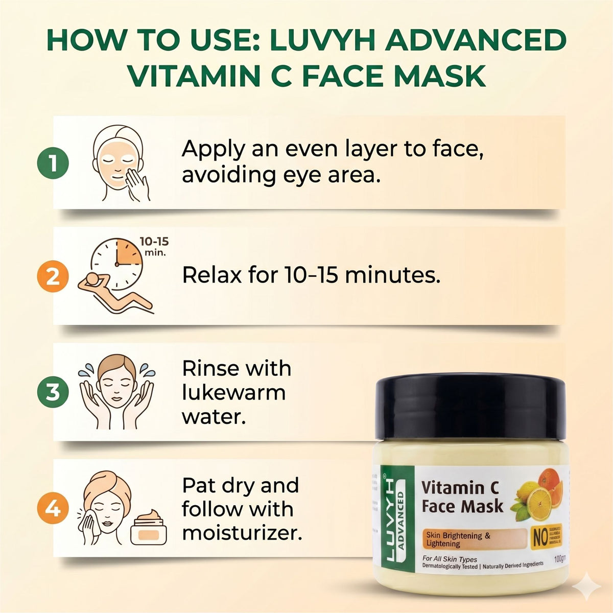 Luvyh Vitamin C Face Mask - 100g