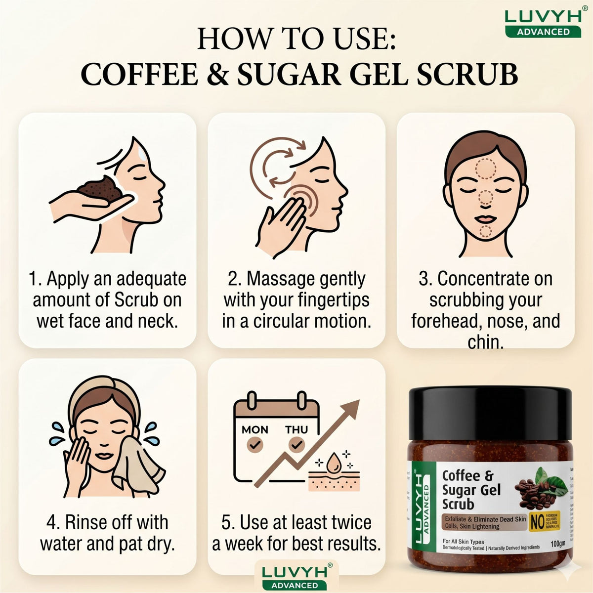 Luvyh Coffee Gel Scrub- 100gm