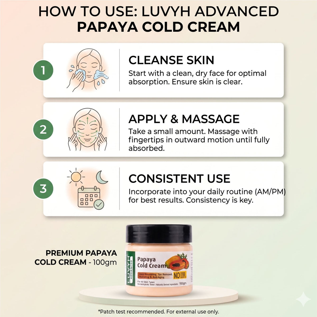 Luvyh Papaya Cold Cream 100g