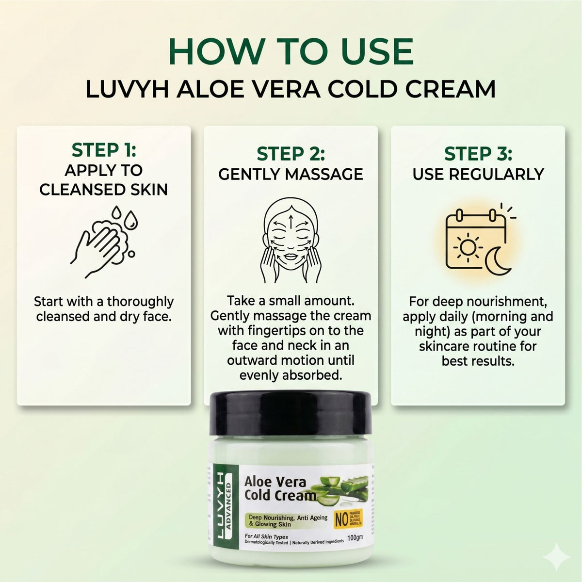 Luvyh Aloe Vera Cold Cream 100g