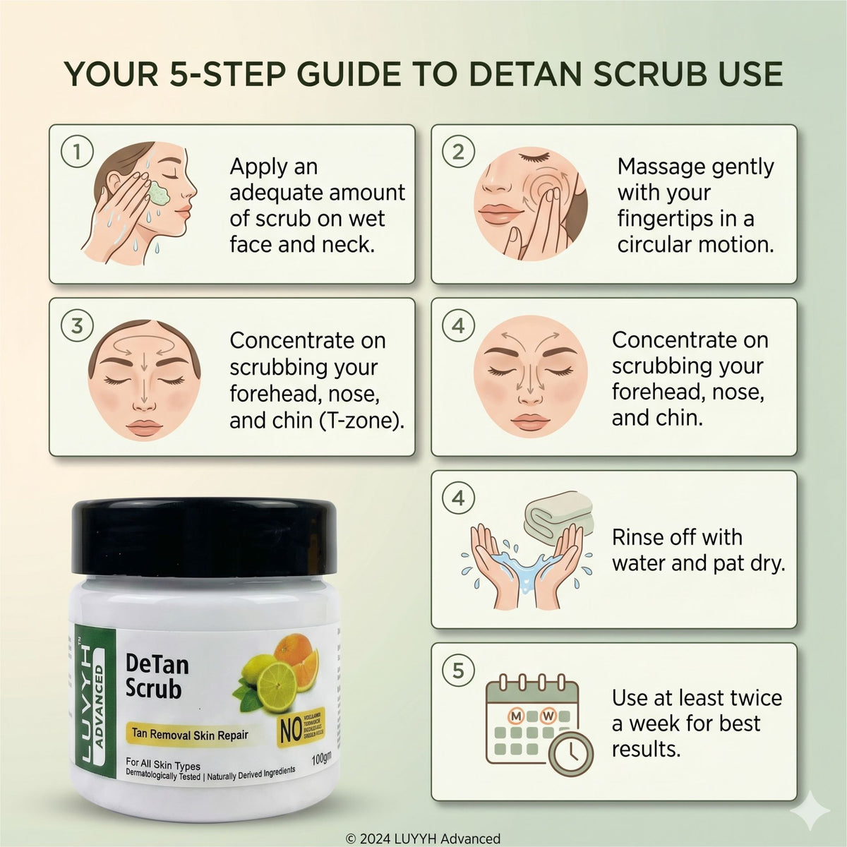 Luvyh DeTan Scrub- 100gm
