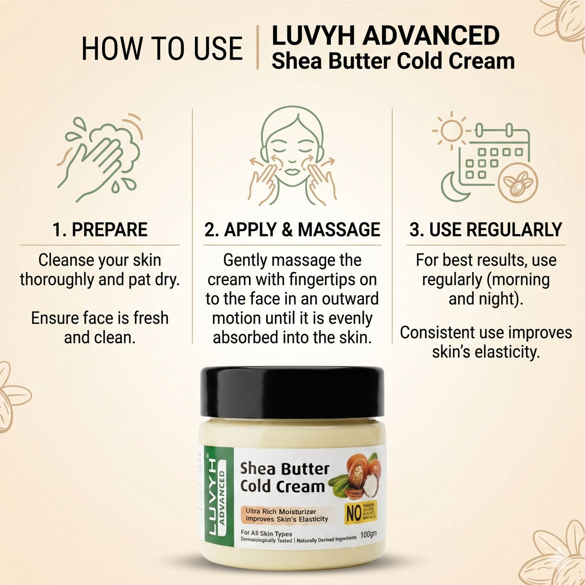 Luvyh Shea Butter Cold Cream 100g