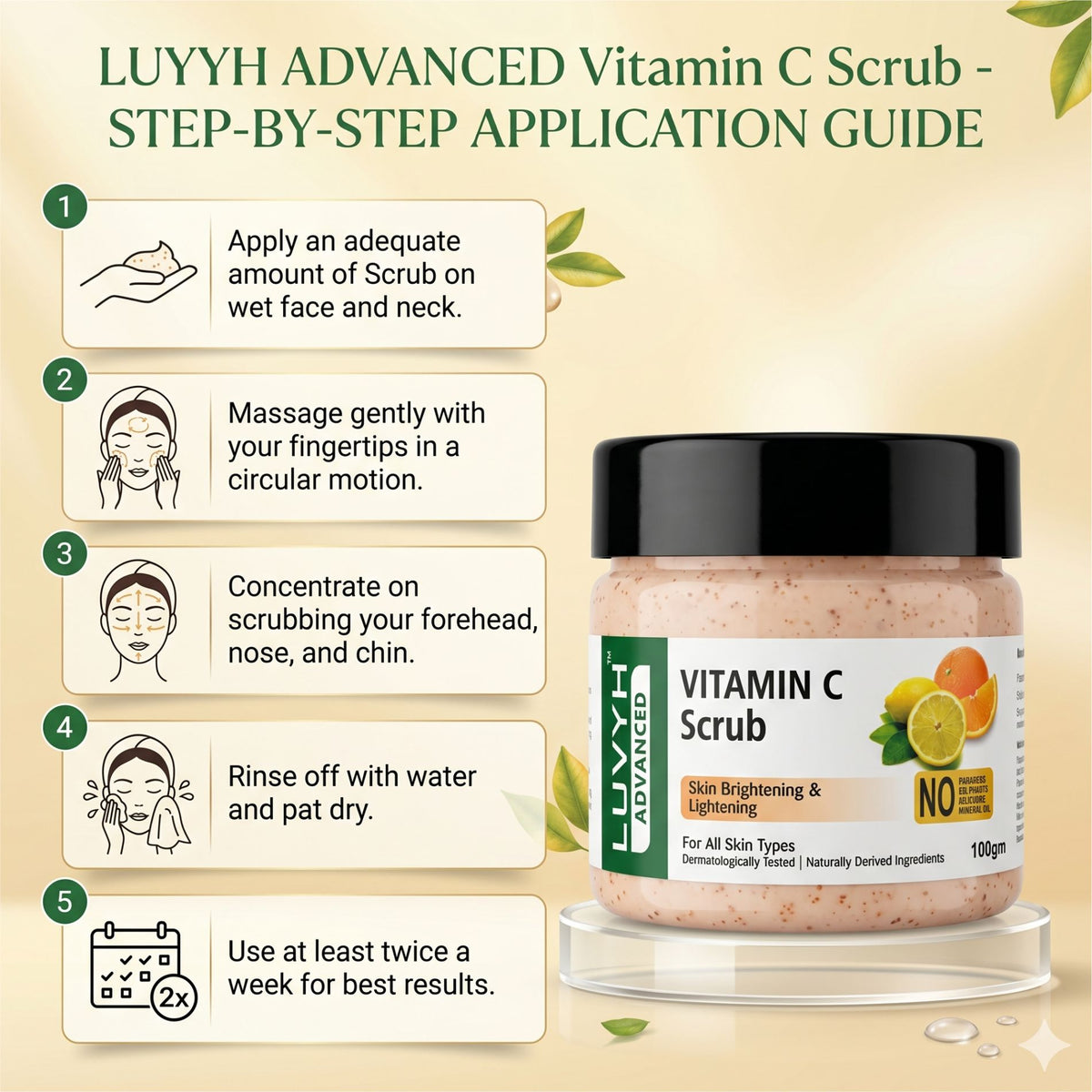 Luvyh Vitamin C Scrub - 100g