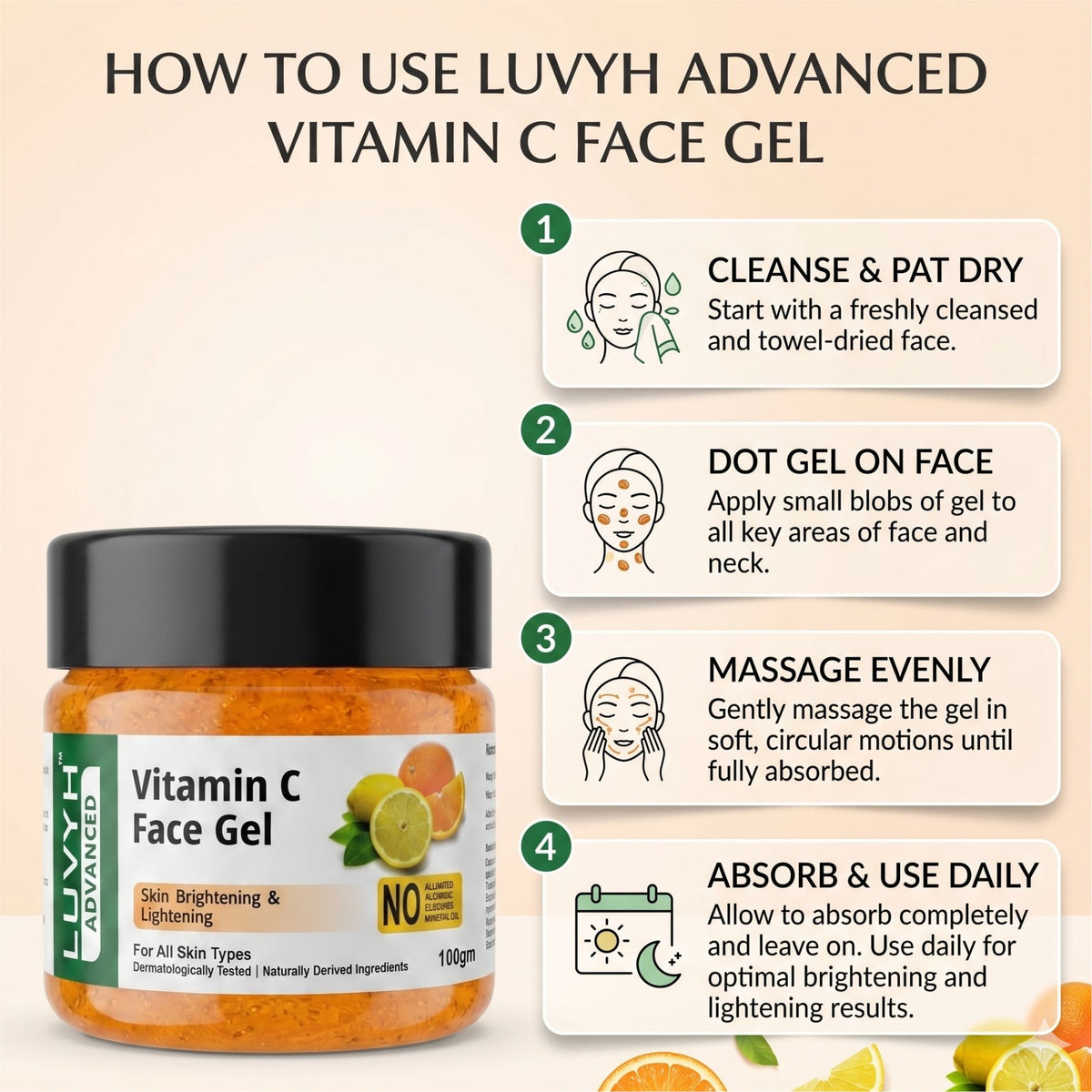 Luvyh Vitamin C Face Gel - 100g