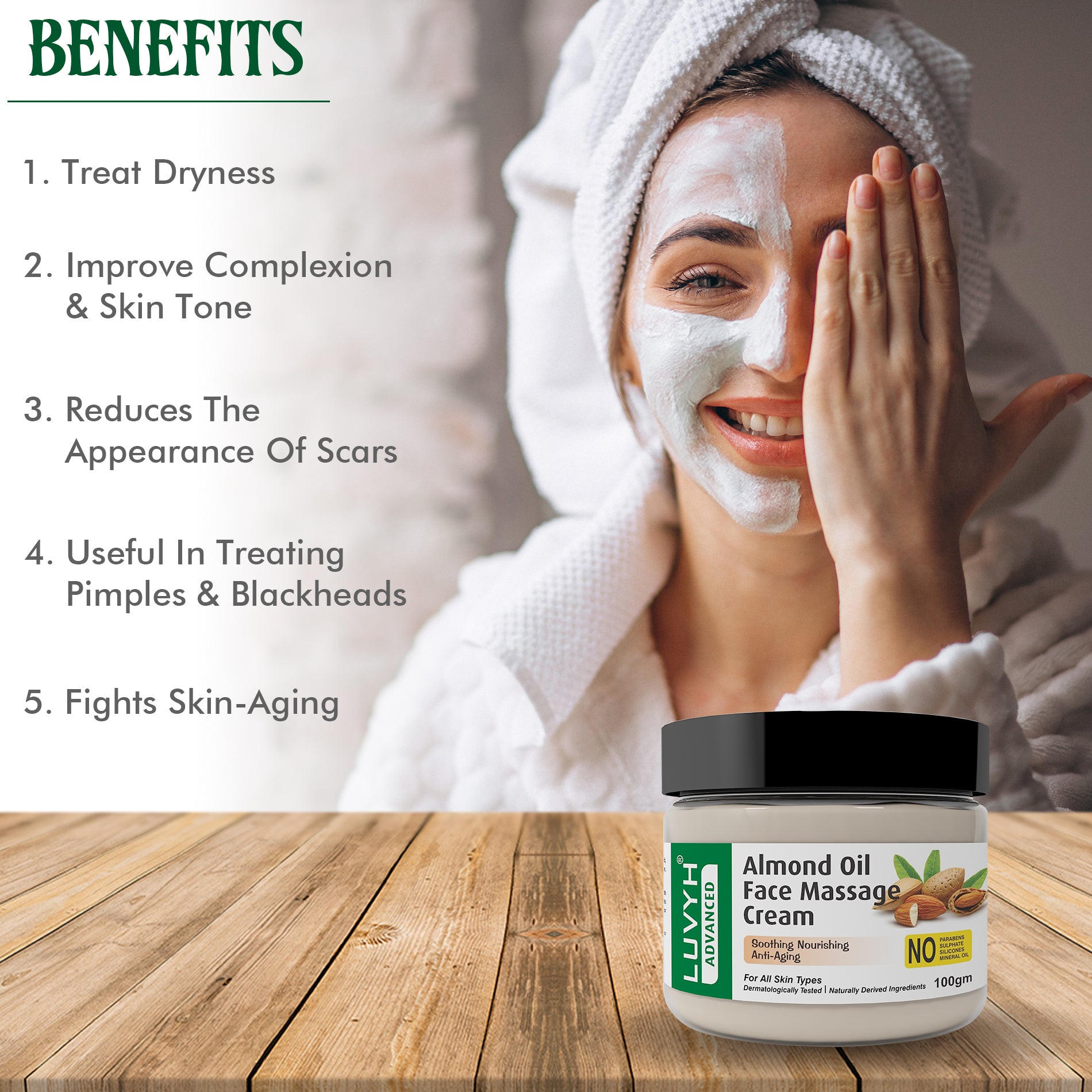 Benefits of Almond Oil Face Massage Cream