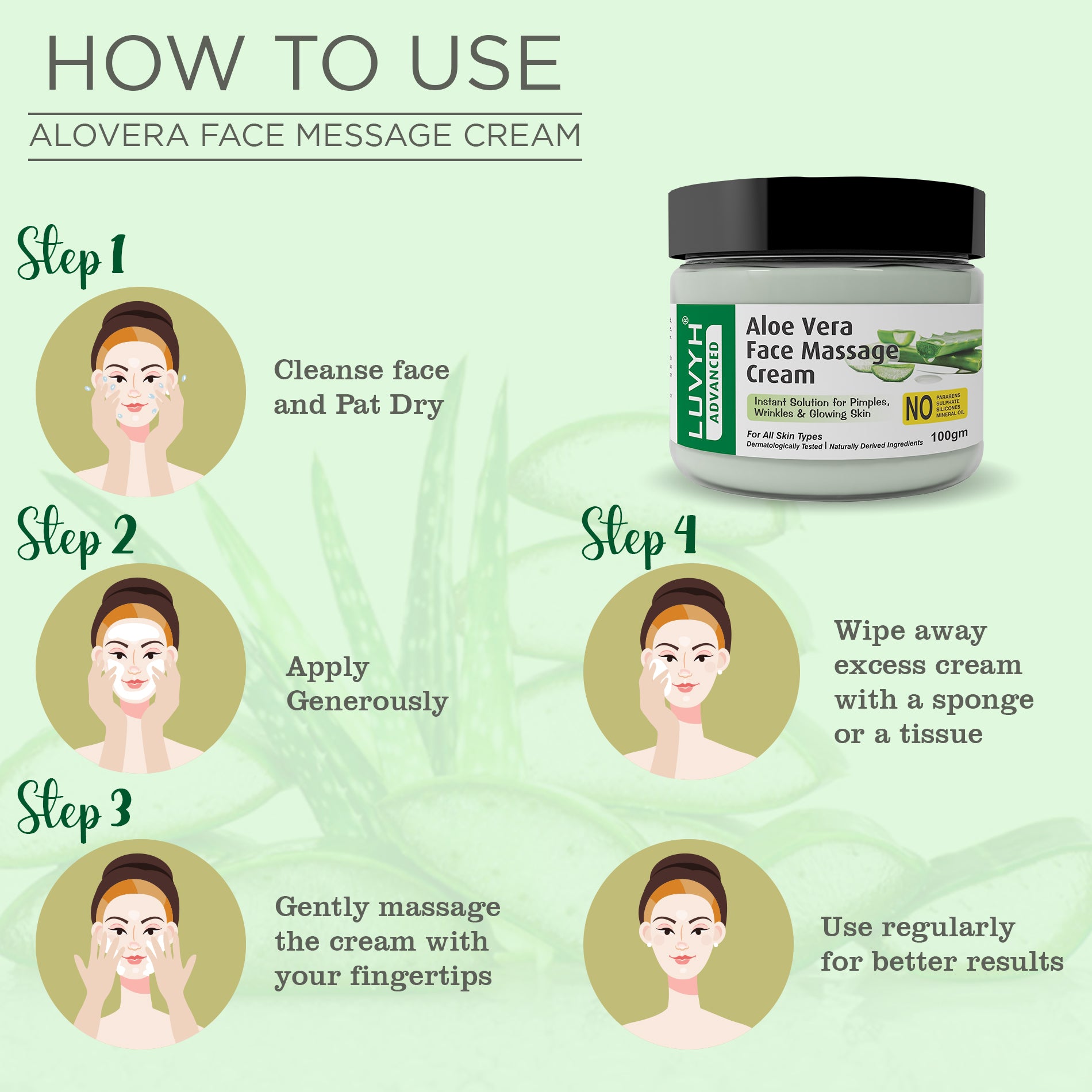How to Use Aloe Vera Face Massage Cream