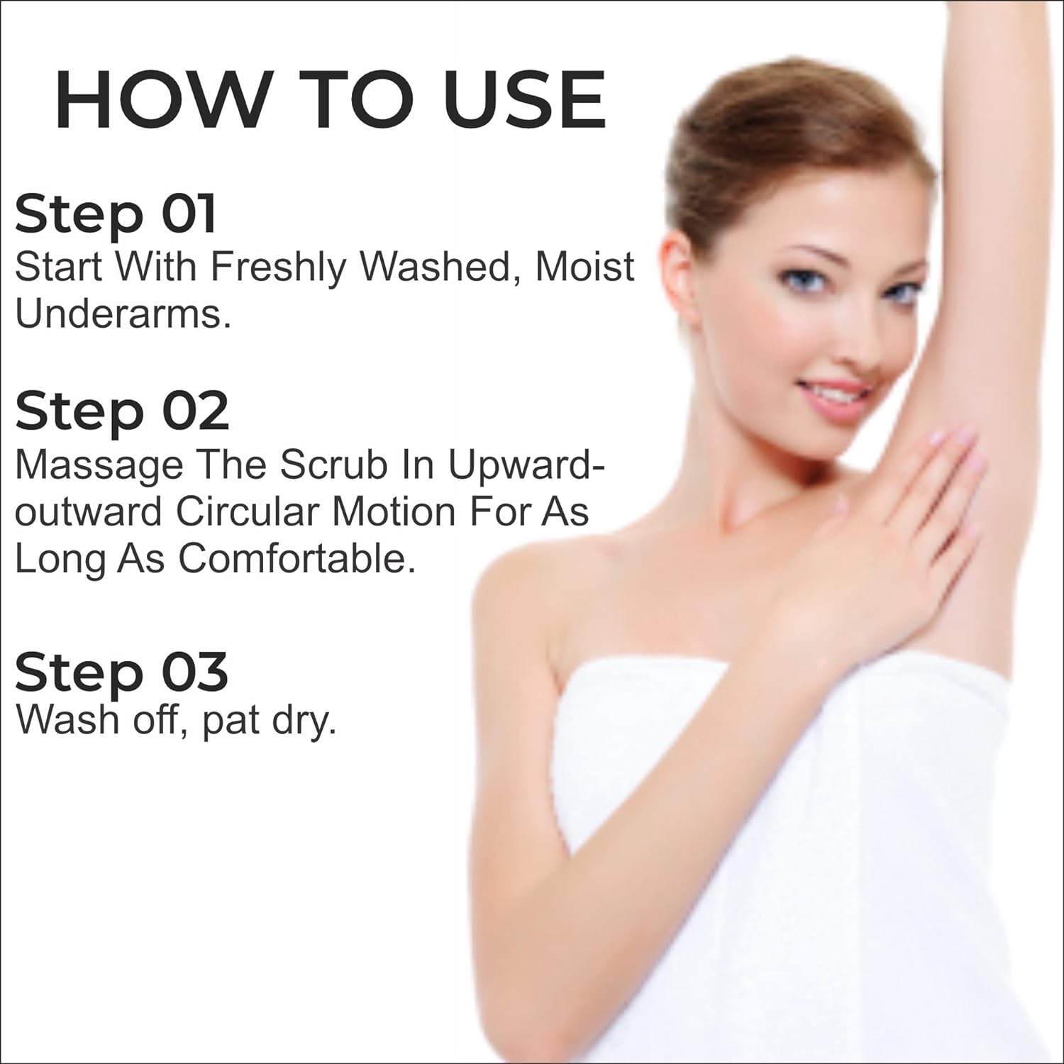How to use of Under Arm Whitening Scrub 