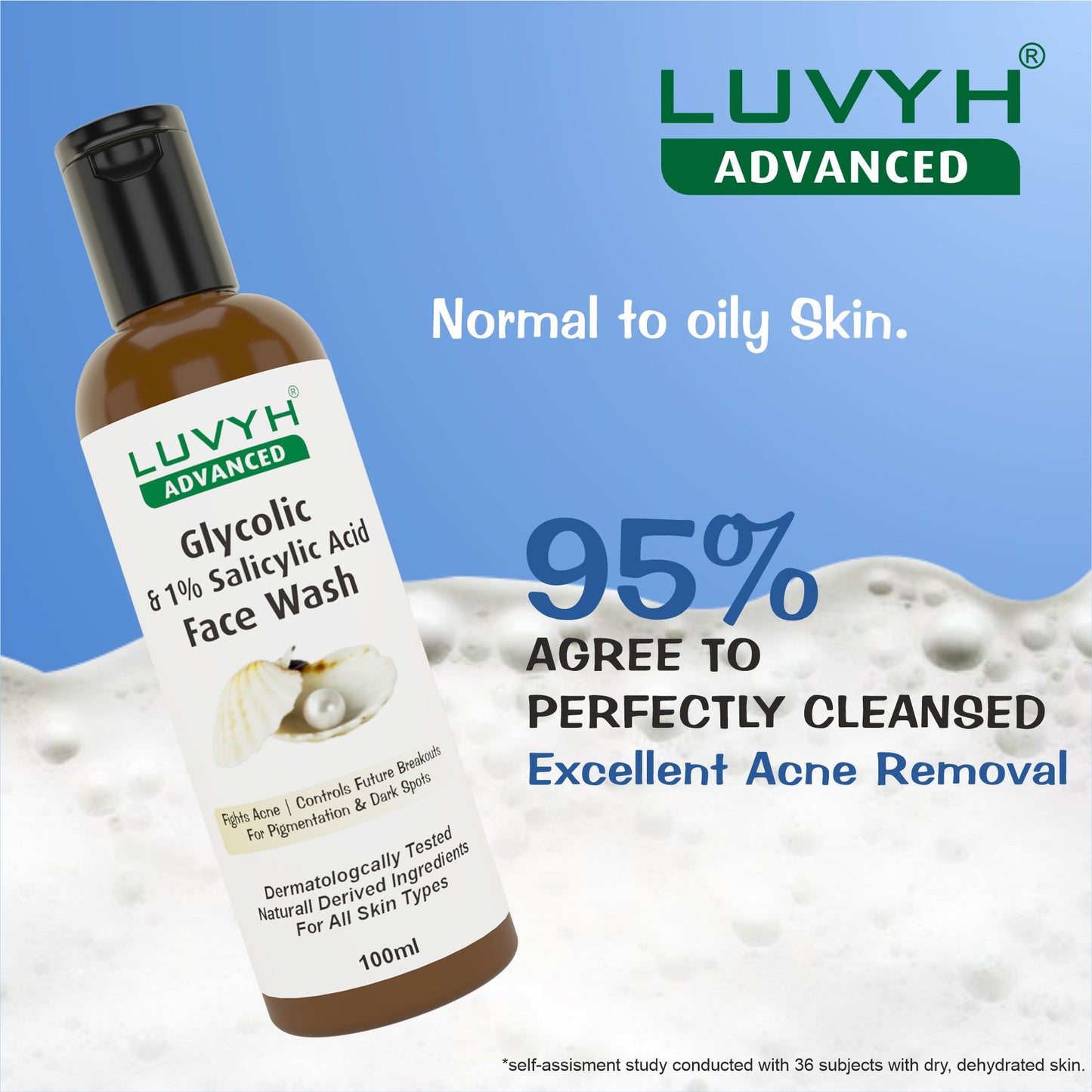 Luvyh Glycolic & 1% Salicylic Acid Face Wash 100ml